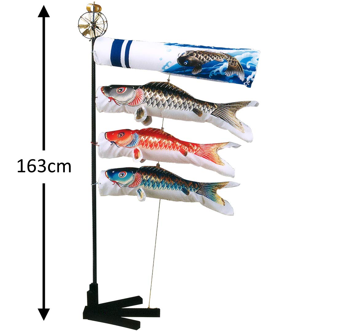 【一点限り】鯉のぼり（室内用)　プチ座敷鯉物語　羽衣セット　80cm Amazon | 錦鯉 室内鯉のぼり ミニ座敷鯉物語 天華セット 80cm鯉のぼり